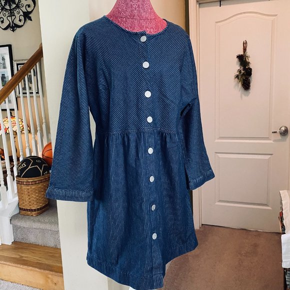 Women's Blue Denim C Est. 1946 Dress (L) - Picture 3 of 7